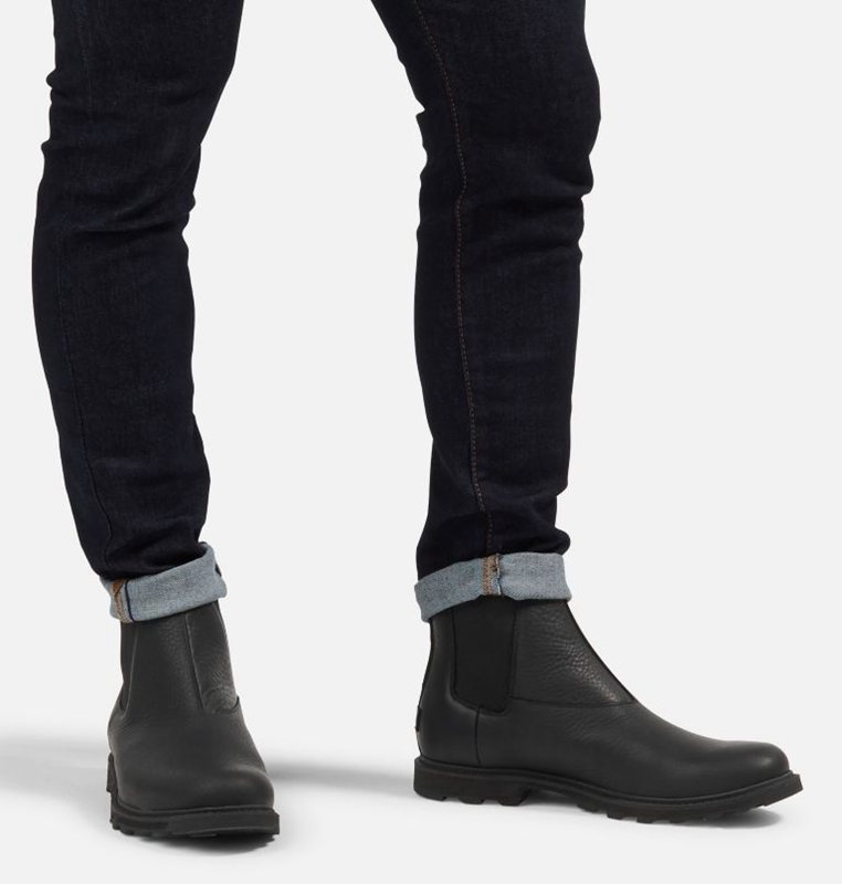 Sorel Herr Stövlar Svarta - Madson™ Ii Chelsea - UOX-607248